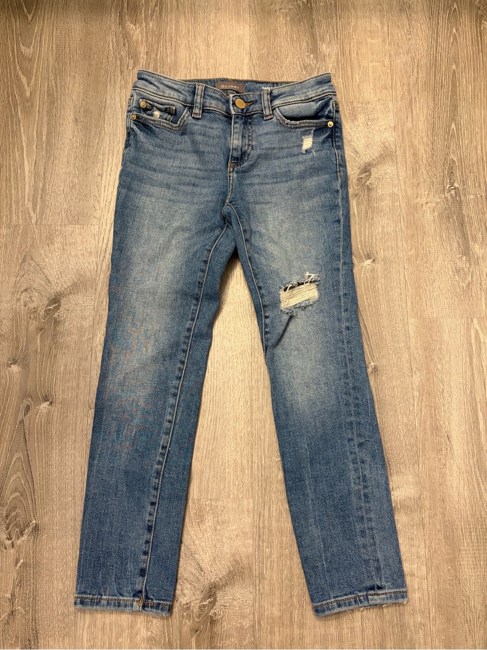 Girl's DL1961 Harper Boyfriend Straight Jeans- Size 8- Pre-owned
